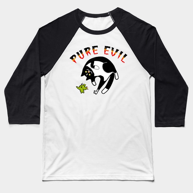 Pure Evil 02 Baseball T-Shirt by Lorey